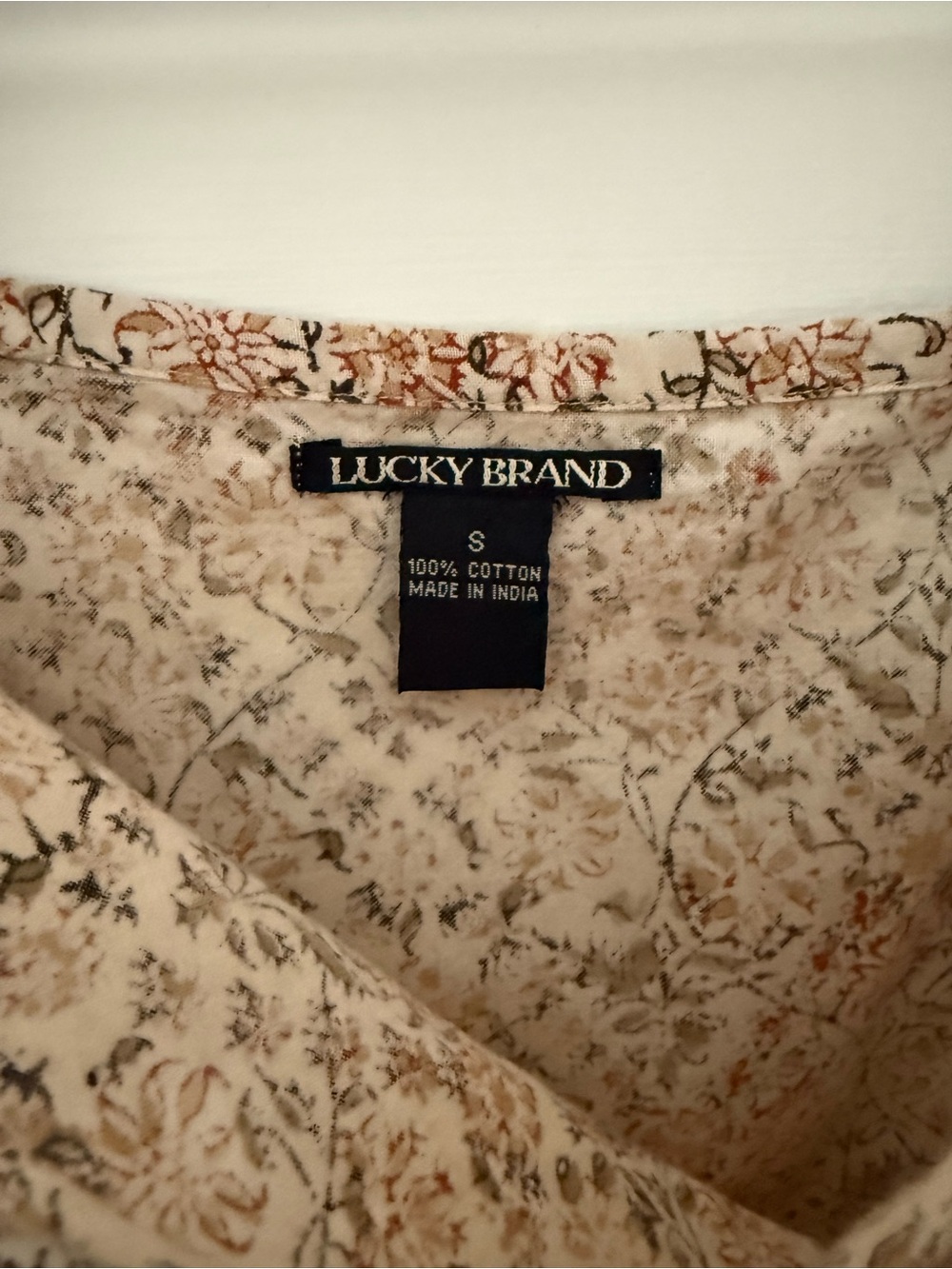 Lucky Brand | Vintage Floral Tiered Skirt Boho Cottagecore Size S - Picture 4 of 6